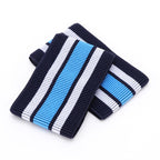 2pcs Mountain Bike Bicycle Outdoor Cycling Belt Striped Legs With Elastic Band, Cycling Belt (Blue)