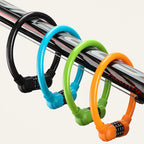 Bicycle Portable Four Password Ring Locks Outdoor Anti-Theft Lock, Anti-Theft Lock(Green), Anti-Theft Lock(Blue), Anti-Theft Lock(Black), Anti-Theft Lock(Orange)
