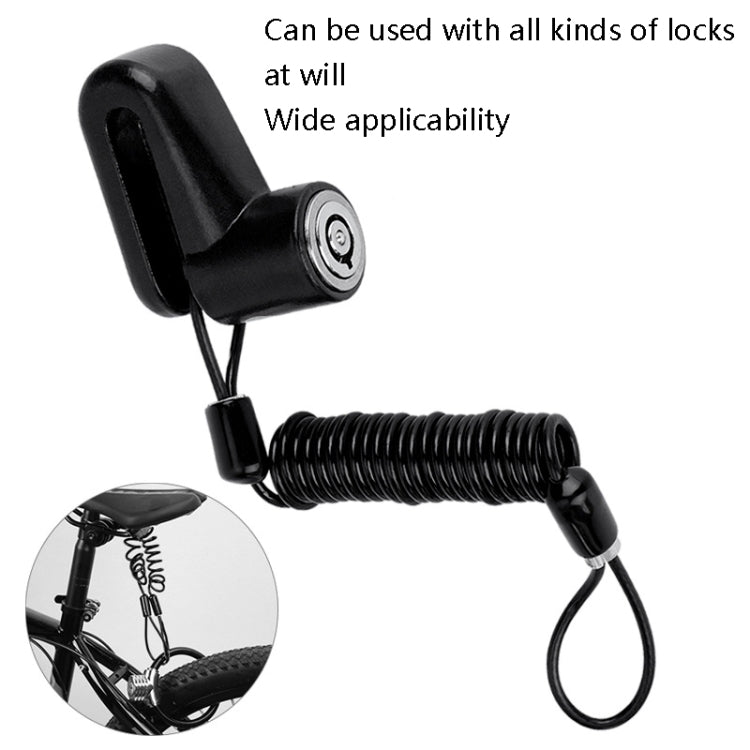 5 PCS Bicycle Portable Reminder Rope Motorcycle Helmet Anti-Theft Spring Rope Travel Wire Rope