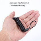 5 PCS Bicycle Portable Reminder Rope Motorcycle Helmet Anti-Theft Spring Rope Travel Wire Rope