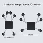 Metal Six Claw Cycling Mobile Phone Bracket Bicycle Motorcycle Electric Car Mobile Phone Bracket, Handle Installation, Rearview Mirror Installation