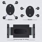 Bus Truck Mobile Phone Bracket Suction Cup Car Mobile Phone Bracket, Folding Flat Back Clip