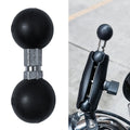 Industrial Instrument Bracket Locomotive Rubber Fixed Double Ball Adapter, 25.4-25.4mm Ball Head