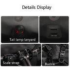 Rhinowalk X21998 Full 12L Waterproof Large Capacity Front Hanging Bag Off-Road Long-Distance Cycling Bag, Rhinowalk X21998