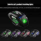 IMICE X7 2400 DPI 7-Key Wired Gaming Mouse with Colorful Breathing Light, Cable Length: 1.8m, Skin Black E-commerce Version, Sunset Yellow E-commerce Version, Skin Black Color Box Version, Sunset Yellow Color Box Version