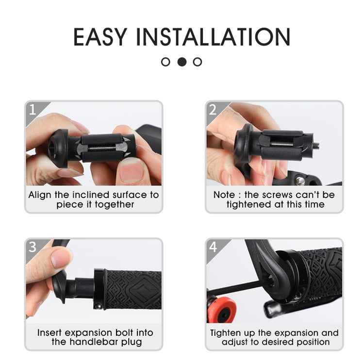 1 Pair WEST BIKING Bicycle Rearview Mirror Adjustable Mirror Mountain Bike Foldable Rearview Mirror