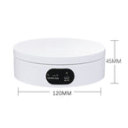 ND120 USB Automatic Rotating Camera Table Hand-Made Panoramic Display Table Turntable, 12cm/Powered by USB(W)