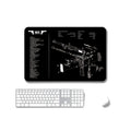 2 PCS Heat Transfer Non-Slip Single-Sided Office Gaming Mouse Pad, 2mm, 3mm, 4mm, 5mm