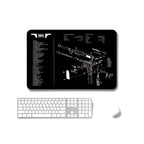 2 PCS Heat Transfer Non-Slip Single-Sided Office Gaming Mouse Pad, 2mm, 3mm, 4mm, 5mm