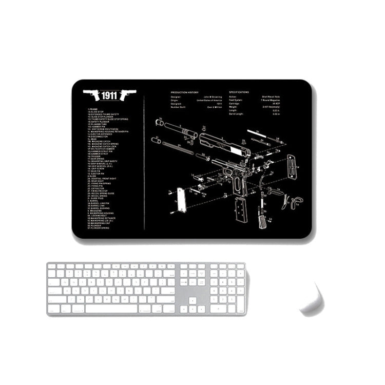 2 PCS Heat Transfer Non-Slip Single-Sided Office Gaming Mouse Pad, 2mm, 3mm, 4mm, 5mm