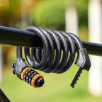 WEST BIKING YP0705061-0705062 Bicycle Password Lock Mountain Bicycle Strip Wire Anti-Theft Lock, 1.2M Four-digit, 1.5M Five-digit