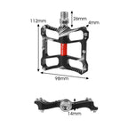 WEST BIKING YP0802080 Bicycle Aluminum Alloy Pedal Riding Foot Pedal Bicycle Accessories, YP0802080