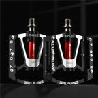 1pair WEST BIKING YP0802083 Mountain Bike Aluminum Alloy Pedal Lightweight Bearing Foot Pedal