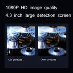 Industrial Dual-Lens Endoscope HD Handheld Screen Pipe Car Inspection Tool, Line Length 1m, Line Length 5m, Line Length 10m