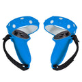 2 Sets GS092 Handle Controller Silicone Protective Cover Anti-Fall And Anti-Lost All-Inclusive Cover For Oculus Quest 2, GS092 Blue, GS092 Black