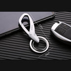 JOBON ZB-197 Car Waist Hanging Keychain Double Ring Metal Keychain, ZB-197