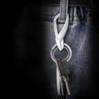JOBON ZB-197 Car Waist Hanging Keychain Double Ring Metal Keychain, ZB-197