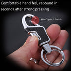 JOBON ZB-6611 Car Keychain Men Waist Hanging Keychain Simple Key Rings, ZB-6611
