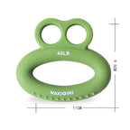 MAXSOINS MXO-DOUBLE-001 Frog Shape Finger Grip Training Device Finger Grip Ring, 20LB (Double-sided Green), 30LB (Double-sided Blue), 40LB (Double-sided Orange), 50LB (Double-sided Purple), 40LB (Bearded Grass Green), 20LB (Plane Green), 30LB (Plane Bl...