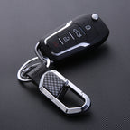 JOBON ZB-106A Business Men Metal Keychain Double Loop Car Pendant Keychain, ZB-106A