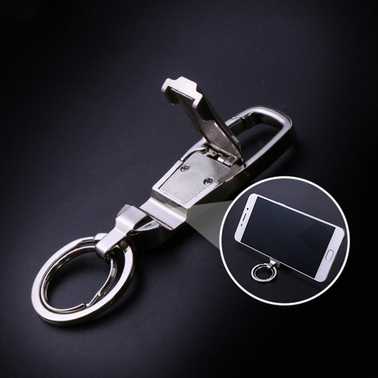 JOBON ZB-8780 Multi-Function Keychain Man Portable Mobile Phone Bracket Metal Waist Car Keychain, ZB-8780