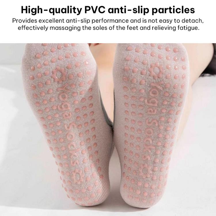 Backless Non-Slip Yoga Dance Socks Gym Indoor Floor Sports Socks, 35-42