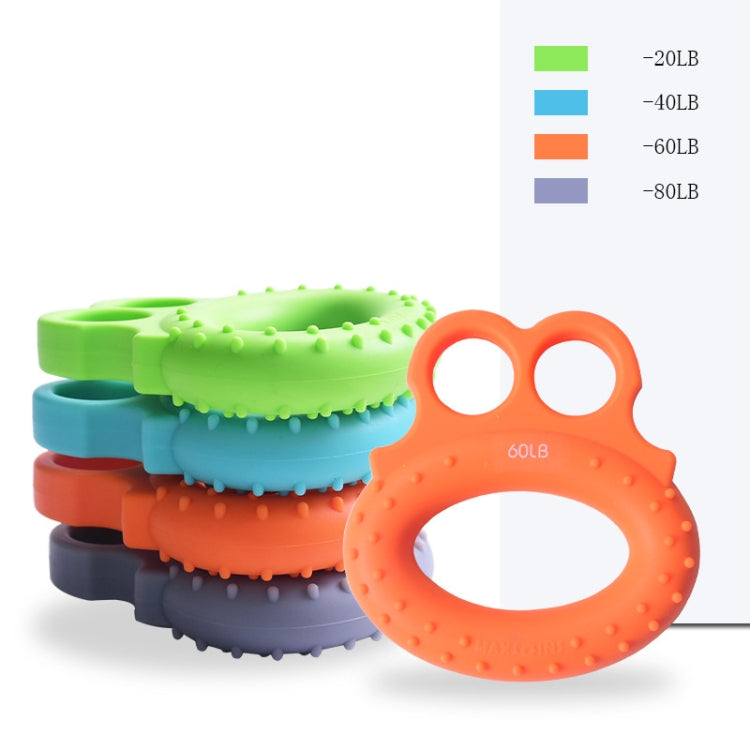 Angry Frog Shape Finger Grip Device Finger Strength Exercise Grip Ring, 2 PCS Angry Frog Finger Grip Ring(20LB (Green)), 2 PCS Angry Frog Finger Grip Ring(40LB (Blue)), 2 PCS Angry Frog Finger Grip Ring(60LB (Orange))                                   ...