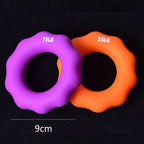 Silicone Finger Marks Grip Device Finger Exercise Grip Ring, Specification: 15LB (Green), 15LB (Green), 35LB (Blue), 55LB (Orange), 75LB (Purple), 95LB (Gray)
