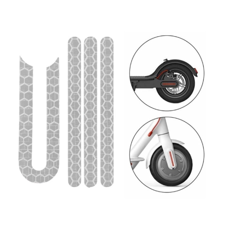 Scooter Stickers Reflective Cursor Scooter Mudguard Reflective Sticker For Ninebot ES2 (Yellow), For Xiaomi Mijia M365 / M365 Pro (White), For Xiaomi Mijia M365 / M365 Pro (Yellow), For Xiaomi Mijia M365 / M365 Pro (Blue), For Ninebot Max G30 (White)  ...