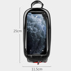 WEST BIKING 7 Inch Bike Top Tube Front Hard Shell Bag Touch Screen Waterproof Riding Gear Bag, YP0707261