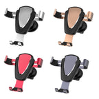 Multifunctional Mobile Phone Holder With Car Air Outlet Car Navigation Support Frame, Space Silver, Tyrant Gold, Pleasant Red, Dark Gray