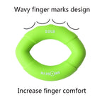 MAXSOINS MXO-009898 Silicone Finger Exercise Grip Device Olive Shape Rehabilitation Finger Pinch Device, Specification: 20LB(Red), 20LB(Green), 20LB(Red), 30LB(Yellow), 30LB(Pink), 40 pounds of blue, 50LB(Purple), 50LB(Orange), 60LB(Jade), 60LB(Gray)  ...