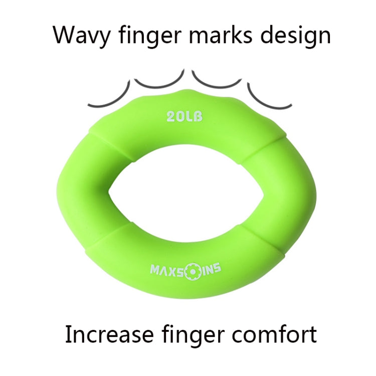 MAXSOINS MXO-009898 Silicone Finger Exercise Grip Device Olive Shape Rehabilitation Finger Pinch Device, Specification: 20LB(Red), 20LB(Green), 20LB(Red), 30LB(Yellow), 30LB(Pink), 40 pounds of blue, 50LB(Purple), 50LB(Orange), 60LB(Jade), 60LB(Gray)  ...