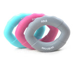 MAXSOINS MXO-009898 Silicone Finger Exercise Grip Device Olive Shape Rehabilitation Finger Pinch Device, Specification: 20LB(Red), 20LB(Green), 20LB(Red), 30LB(Yellow), 30LB(Pink), 40 pounds of blue, 50LB(Purple), 50LB(Orange), 60LB(Jade), 60LB(Gray)  ...