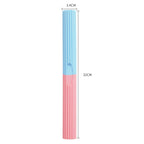 Silicone Multifunctional Fitness Bar Rehabilitation Training Arm Strength Bar Wrist Strength Forging Resistance Bar, 3.4x32cm Light Blue + Pink, 3.4x32cm Light Blue + Gray