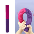 Silicone Multifunctional Fitness Bar Rehabilitation Training Arm Strength Bar Wrist Strength Forging Resistance Bar, 4.8x40cm Purple + Rose, 4.8x40cm Blue + Orange