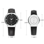 YAZOLE 279 Business Casual Analog Quartz Couple Watch, White Tray Black Belt Small, White Tray White Belt Small, White Tray Brown Belt Small, Black Tray Brown Belt Small, Black Tray Black Belt Small, White Tray Black Belt Large                         ...