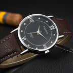 YAZOLE 279 Business Casual Analog Quartz Couple Watch, White Tray Black Belt Small, White Tray White Belt Small, White Tray Brown Belt Small, Black Tray Brown Belt Small, Black Tray Black Belt Small, White Tray Black Belt Large                         ...