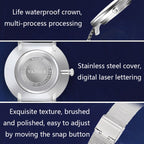 YAZOLE 530 Simple Roman Numeral Dial Couple Watch Mesh Strap Watch, Small White Tray, Small Black Tray, Large White Tray, Large Black Tray