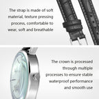 YAZOLE 313 Roman Numeral Dial Ladies Business Quartz Watch, Black Tray Black Belt, Black Tray Brown Belt, White Tray Black Belt, White Tray Brown Belt, Black Tray Silver Net Belt, White Tray Silver Net Belt