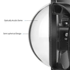 XTGP546 Dome Port Underwater Diving Camera Lens Transparent Cover Housing Case For DJI Osmo Action, For DJI Osmo Action