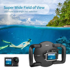 XTGP546 Dome Port Underwater Diving Camera Lens Transparent Cover Housing Case For DJI Osmo Action, For DJI Osmo Action