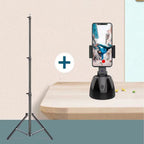 360-Degree Smart Follow-Up Selfie Live Video Recording Tripod Heads, Battery Tripod Heads, Charging Tripod Heads