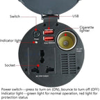 150W 12V To 220V Car Inverter Dual USB 2.1A Power Converter Booster, 150W 12V To 220V