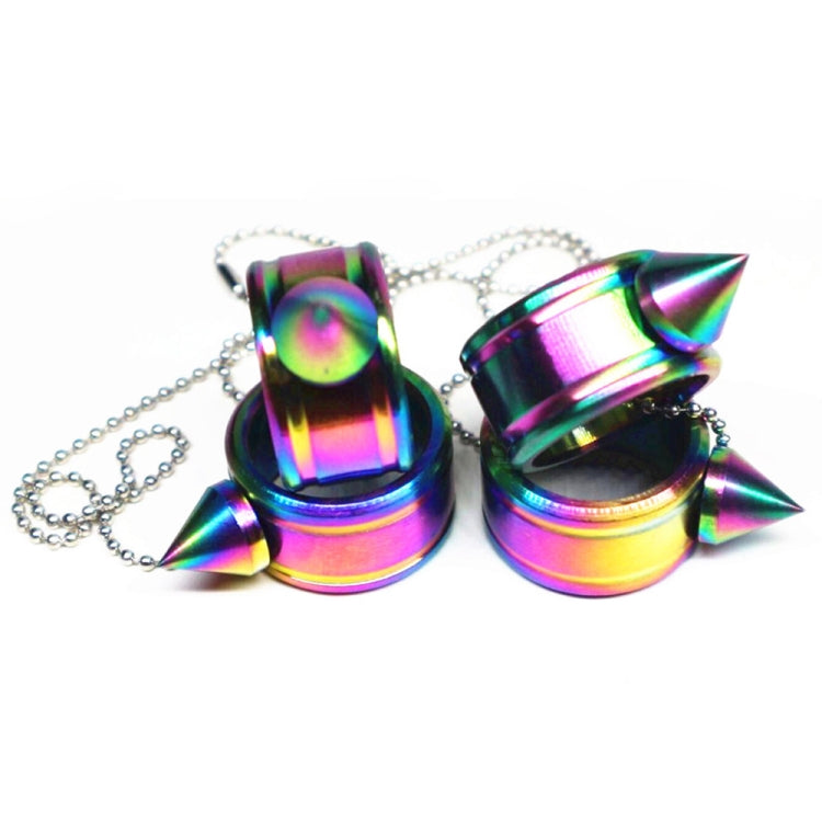 2 PCS Stainless Steel Self-Defense Ring Outdoor EDC Personal Protection Tool