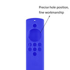 2 PCS Y19 Remote Control Silicone Protective Cover for Alexa Voice Remote Lite / Fire TV Stick Lite, Black, Red, Blue, Night Light Blue, Luminous Green