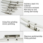 316 Stainless Steel Siamese Mooring Bollard For Marine Boat Yacht, 4 inch, 5 inch, 6 inch, 8 inch, 10 inch