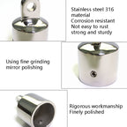 316 Stainless Steel Eyes End Cap Suitable For Yacht Umbrellas, 22mm 7/8 inch, 25.4mm 1 inch
