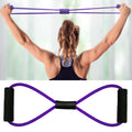 2 PCS Yoga Supplies 8-Word Tension Rope Tier Force Training To Make Chest Tube, 2 PCS Tension Rope(Monochrome Purple), 2 PCS Tension Rope(Monochrome Red), 2 PCS Tension Rope(Monochrome Black), 2 PCS Tension Rope(Monochrome Blue)                        ...