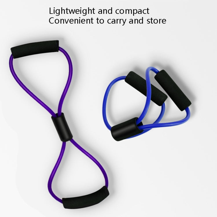 2 PCS Yoga Supplies 8-Word Tension Rope Tier Force Training To Make Chest Tube, 2 PCS Tension Rope(Monochrome Purple), 2 PCS Tension Rope(Monochrome Red), 2 PCS Tension Rope(Monochrome Black), 2 PCS Tension Rope(Monochrome Blue)                        ...
